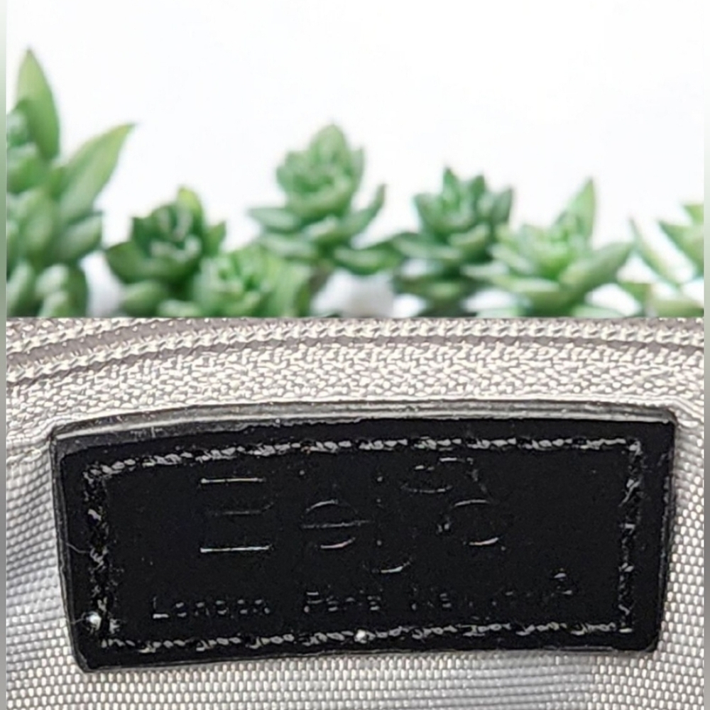 Beijo Lime Green Convertible Clutch And Shoulder Bag In Patent Leather - Picture 8 of 9